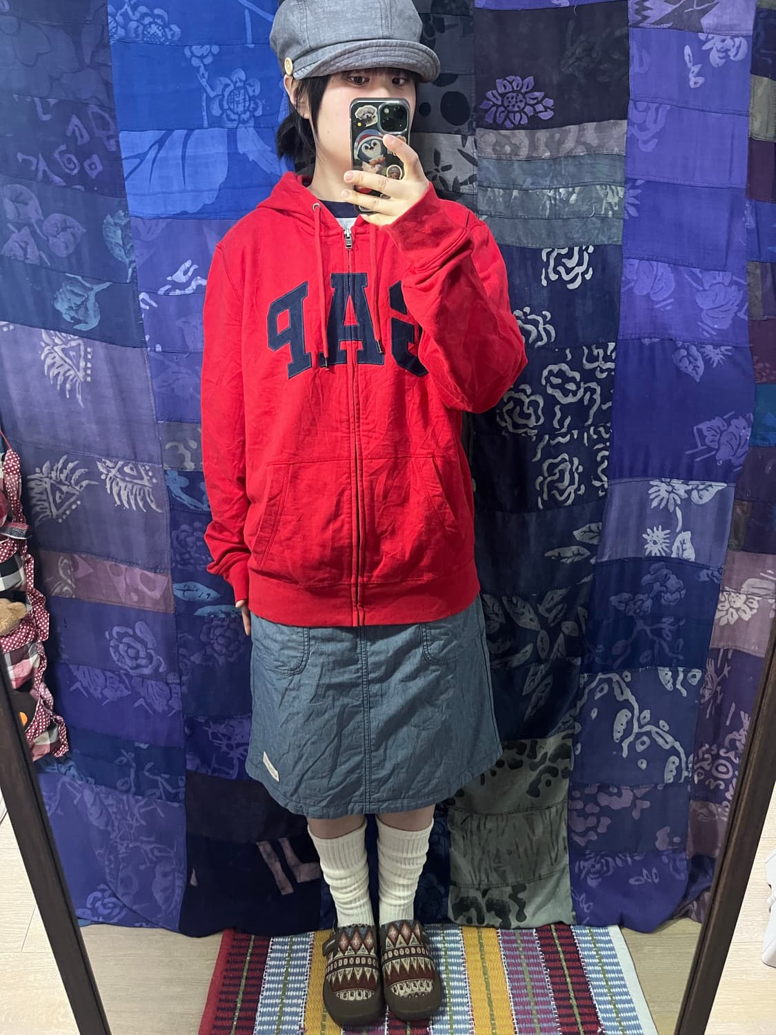 GAP 갭 레드 후드집업 상품이미지4