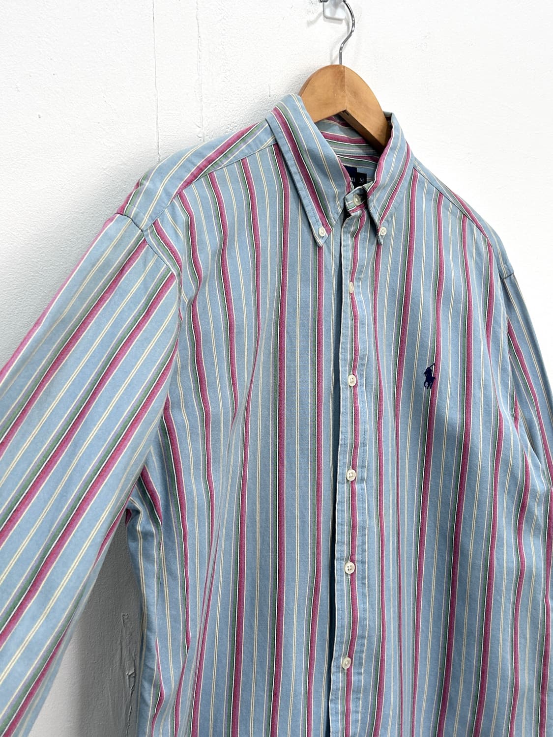 폴로랄프로렌 스트라이프 코튼 셔츠 남방 M 상품이미지3