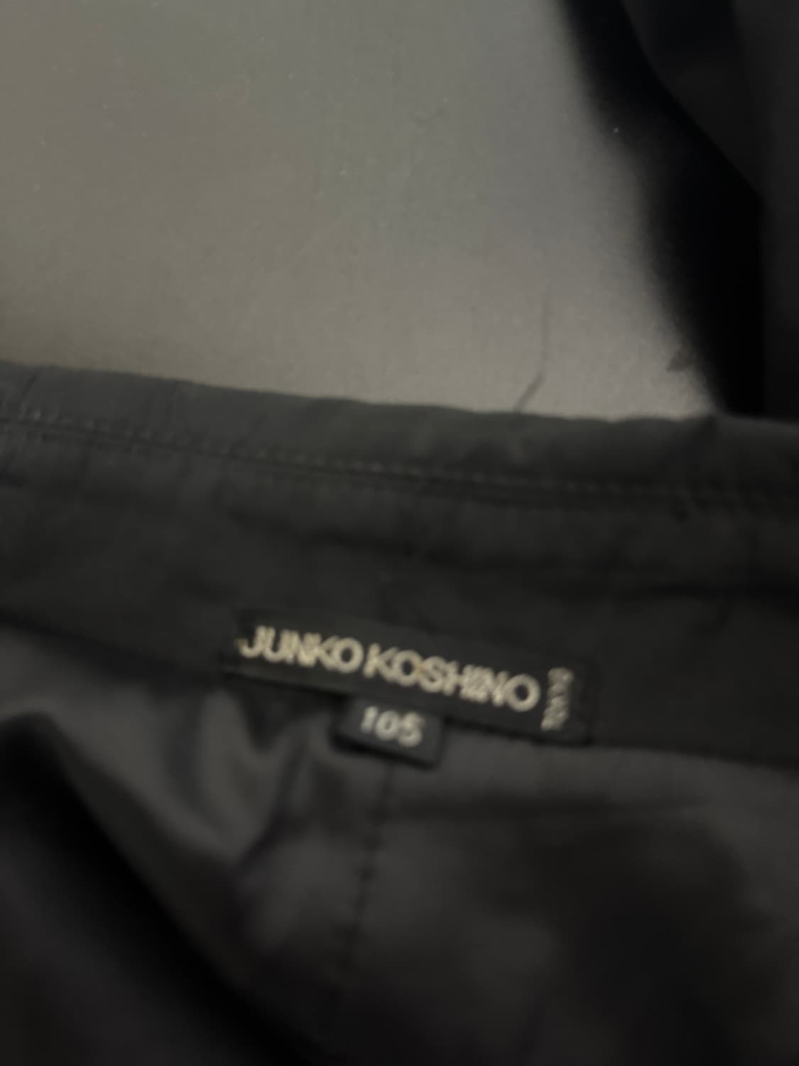 준코 코시노 일본 빈티지 미니멀 트렌치 코트 L 블랙 상품이미지3