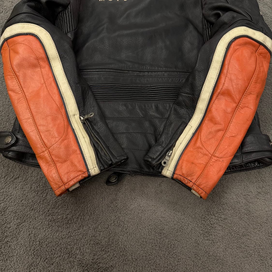 [ 정품/XL ] 할리데이비슨 투웨이 카우 레더 바이커 자켓 상품이미지7