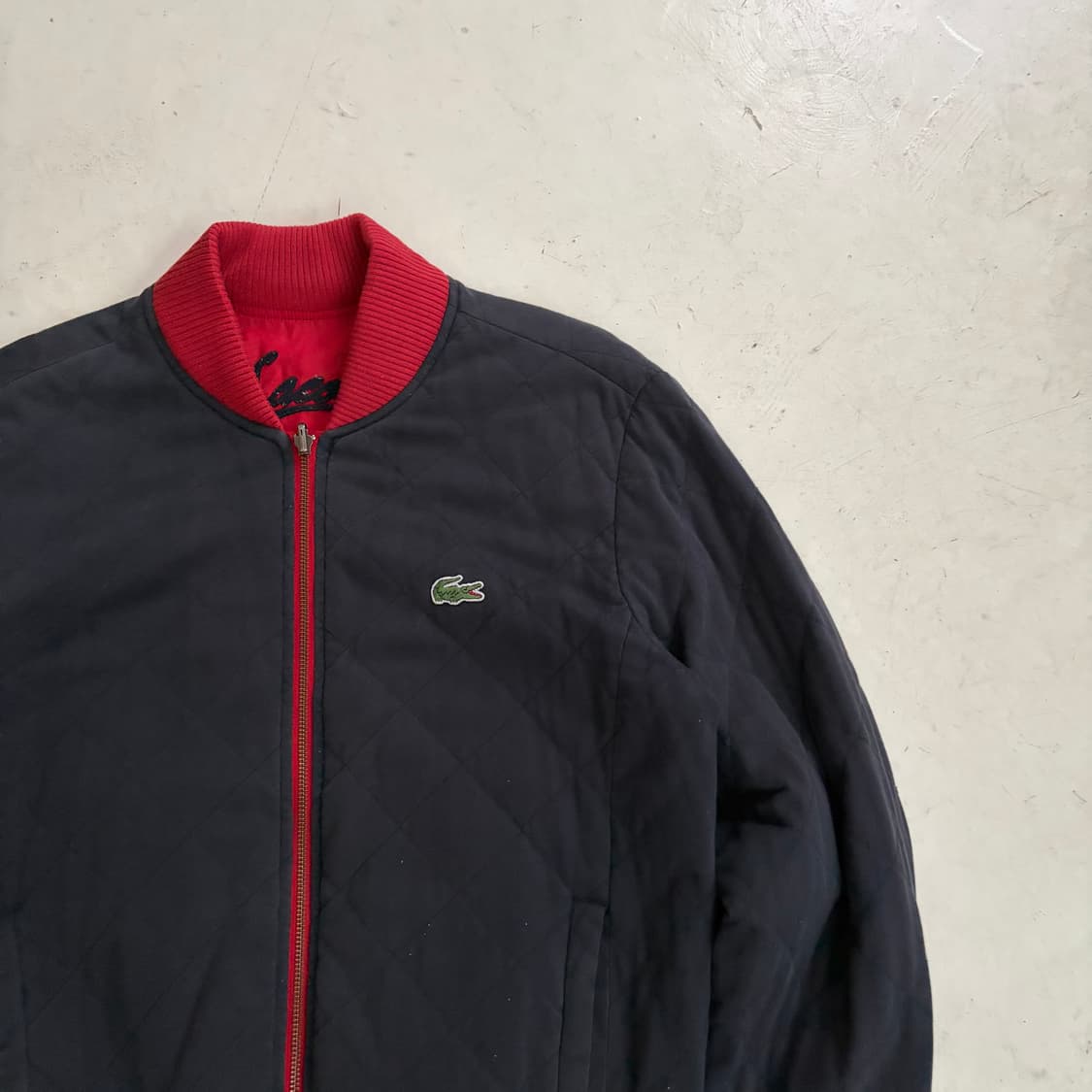 90s 라코스테 빈티지 리버시블 집업 자켓 M 상품이미지2