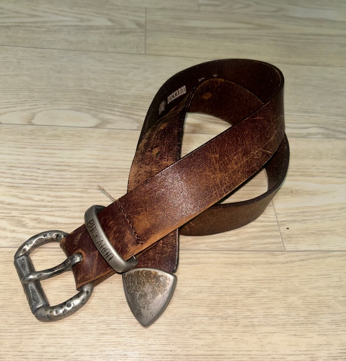 Buckaroo 빈티지 버커루 00s 브라운레더 벨트 상품이미지4
