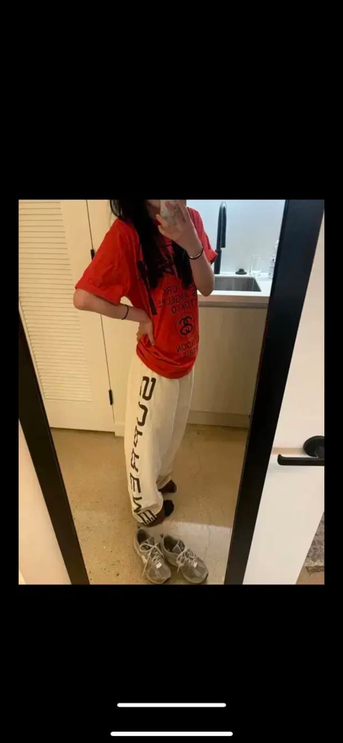 슈프림 패널 스웨트 팬츠 내추럴 - 25SS 상품이미지2