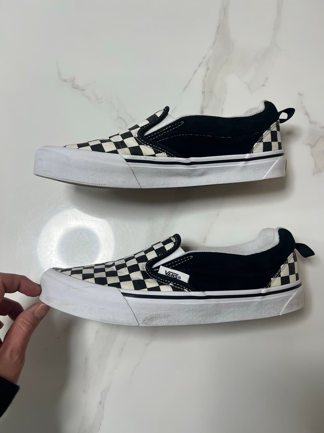 [270] 반스 체커보드 뉴 슬립 블랙 화이트 상품이미지3