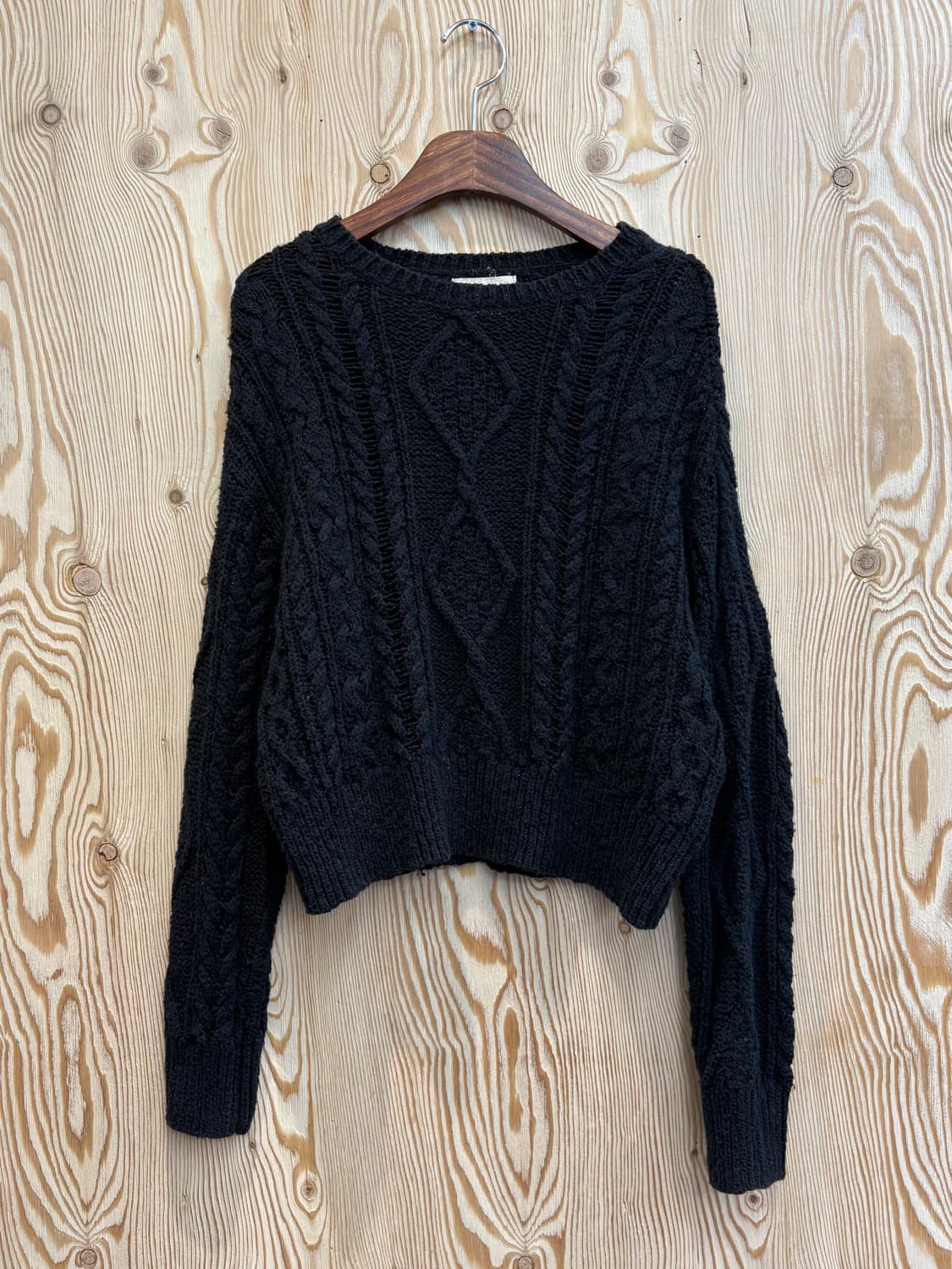 폴로 랄프로렌 데님앤서플라이 크롭 꽈배기니트 상품이미지1