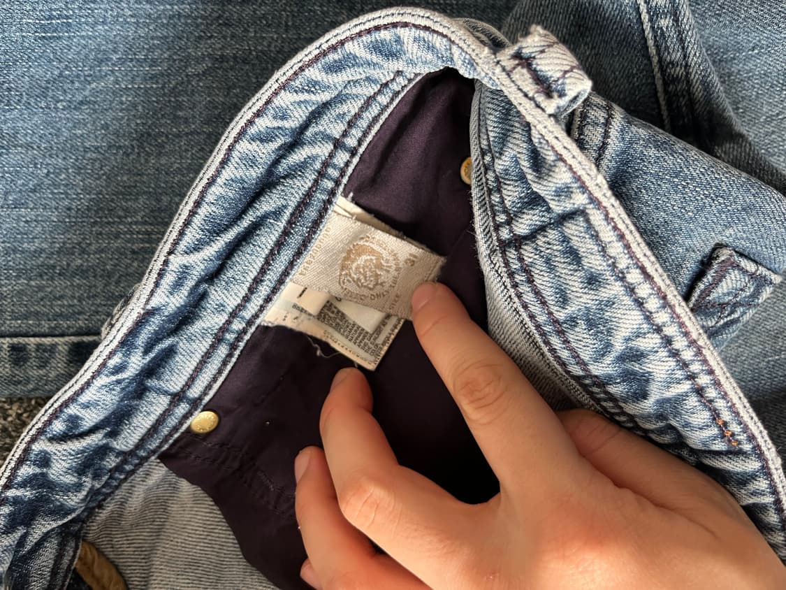 DIESEL 디젤 지퍼 스터드 디테일 청바지 W31 L32 상품이미지6