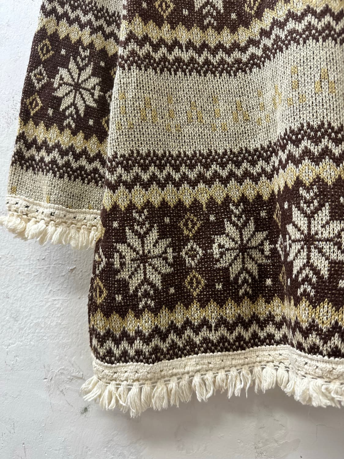 빈티지 노르딕 눈꽃 후드 니트 원피스 상품이미지7