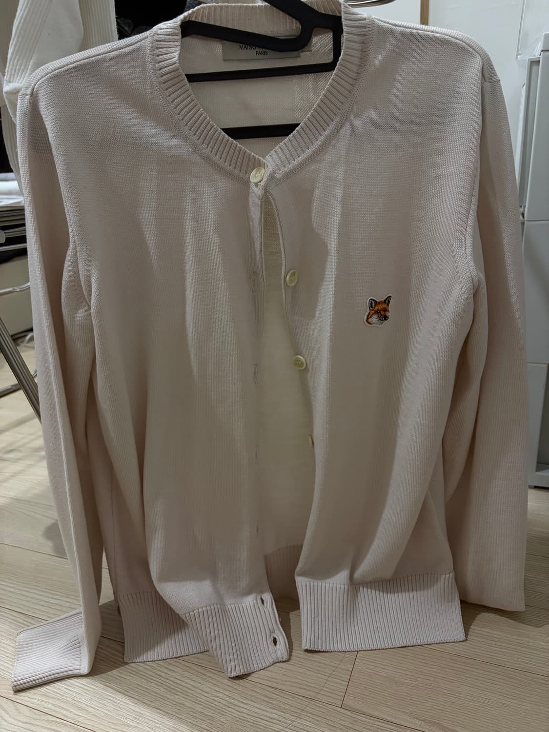 메종키츠네 가디건 오트밀 상품이미지1