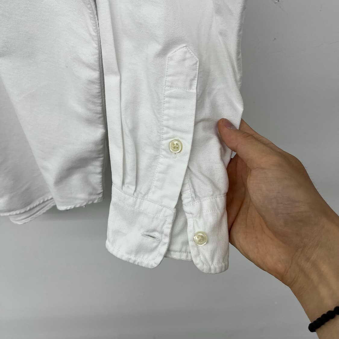 폴로 랄프로렌 빈티지 스몰 포니 셔츠 화이트 여성L 상품이미지4