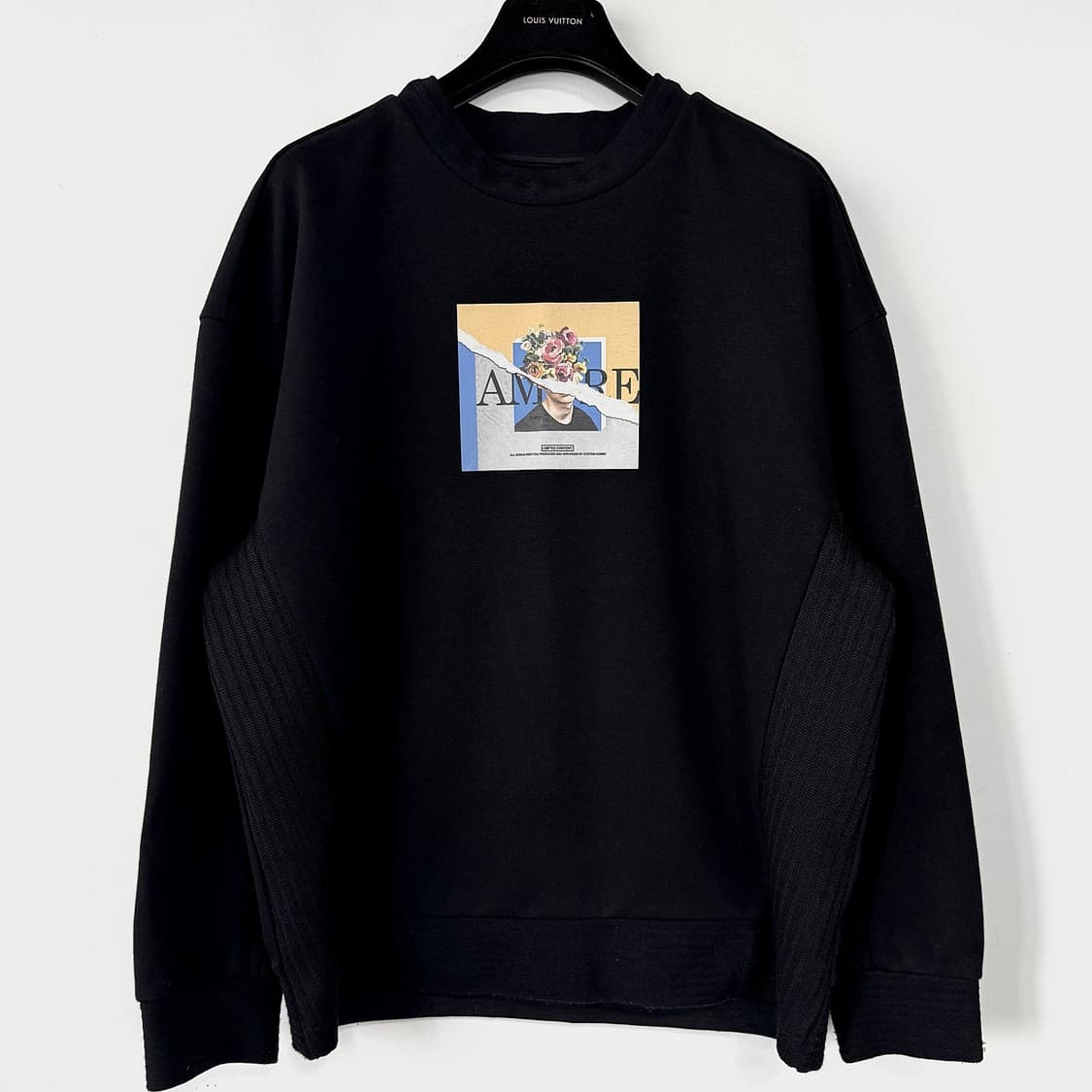 시스템옴므 사이드 니팅 프린트 맨투맨 XL 상품이미지2