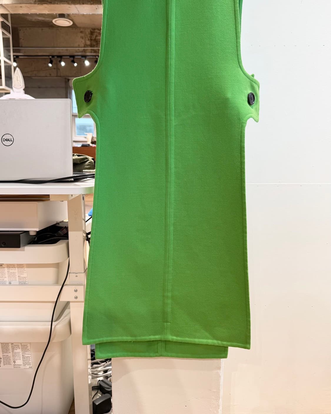 셀린느 그린 사이드 컷 아웃 원피스 상품이미지4