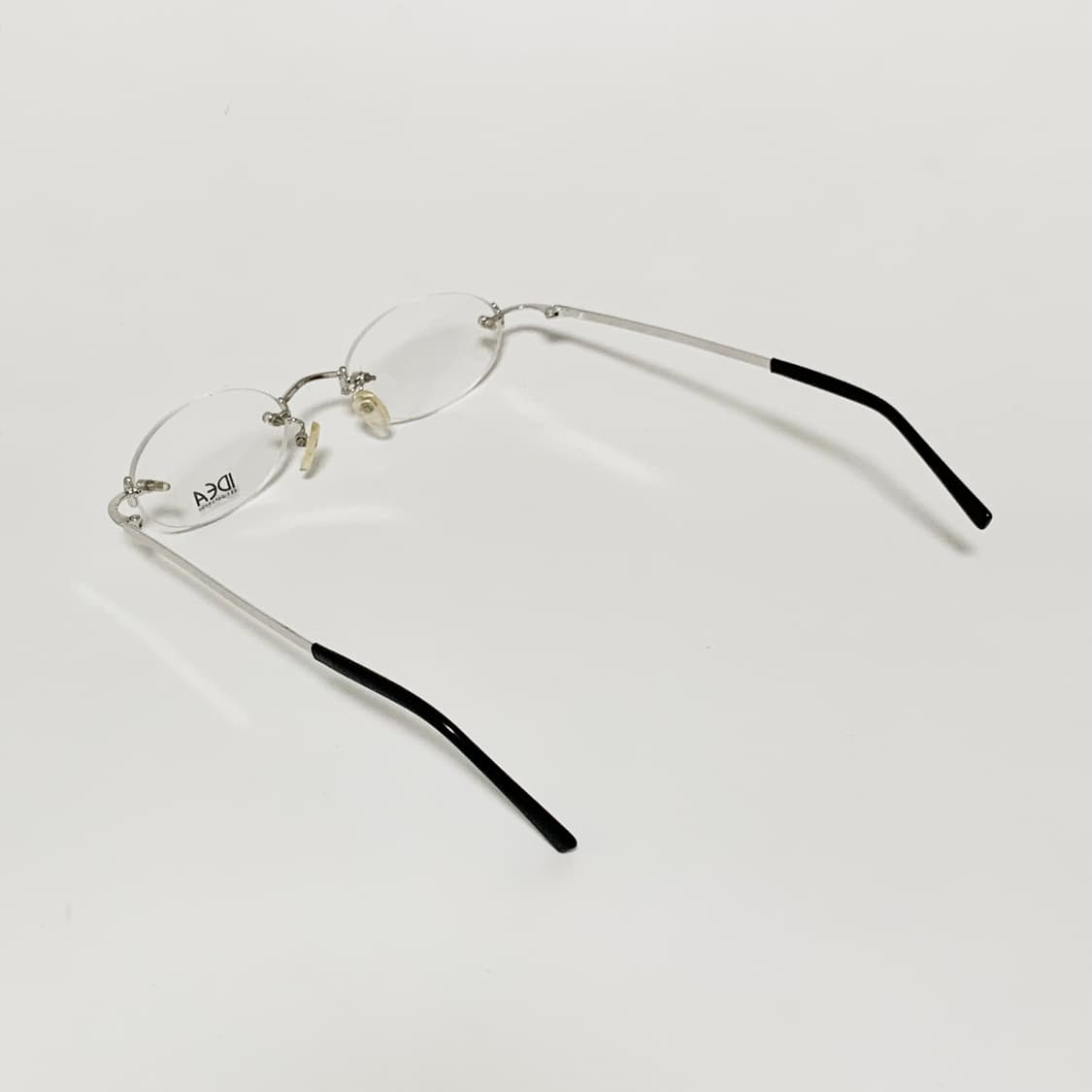 829 무테 남자 슬림 실버 메탈 안경테 빈티지 데드스탁 픽키 상품이미지4