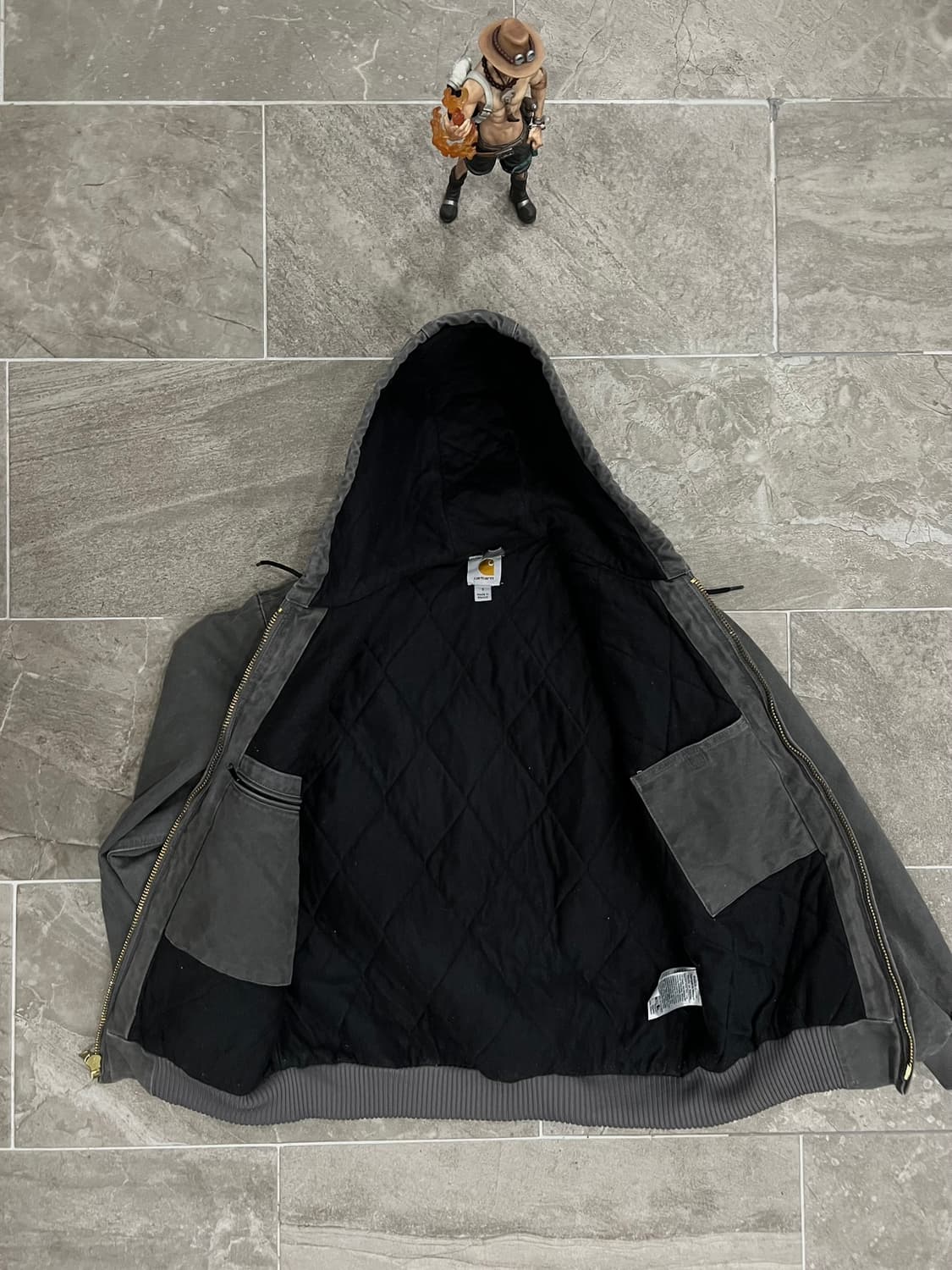 (S) 칼하트 후드 덕 액티브 자켓 J130 GVL 그래블 상품이미지3