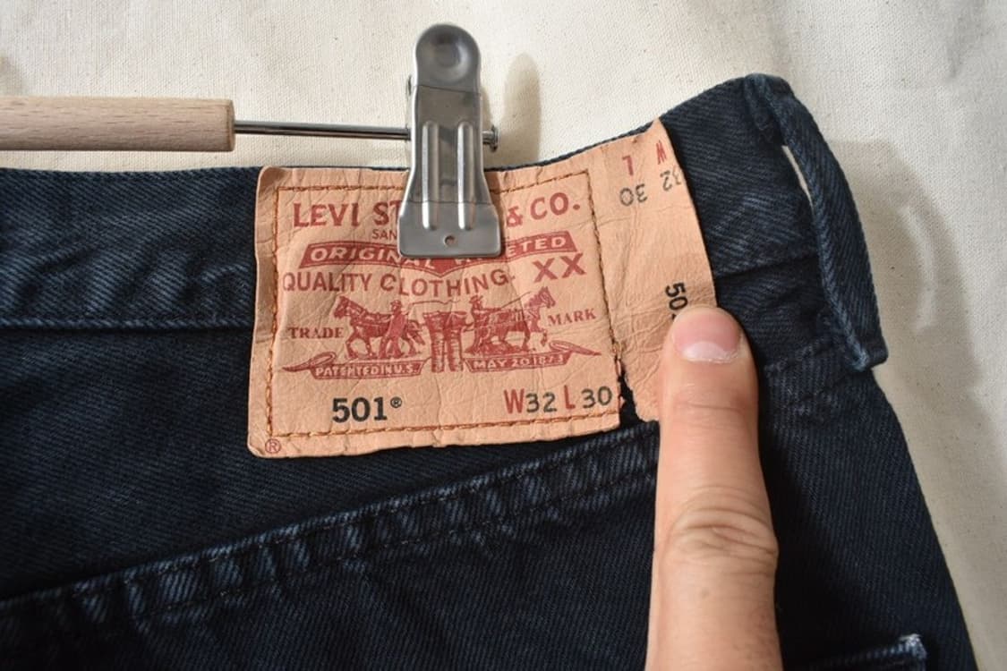 리바이스 501 흑청 컷오프 쇼츠 반바지 M0378 상품이미지5