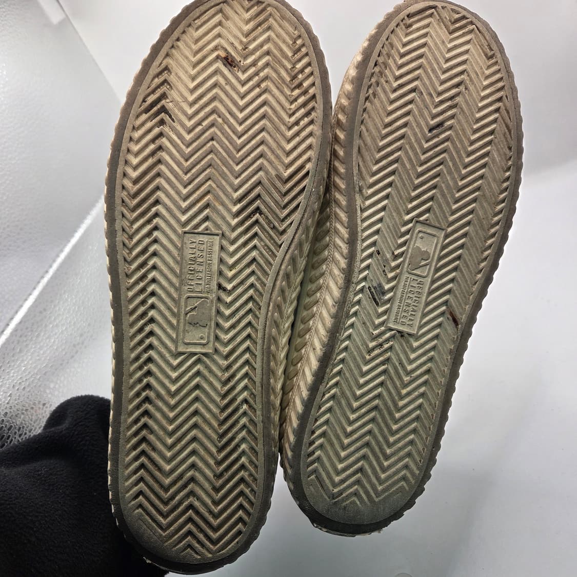 240 MLB 플레이볼 클래식 모노그램 운동화 스니커즈 화이트 블루 상품이미지8