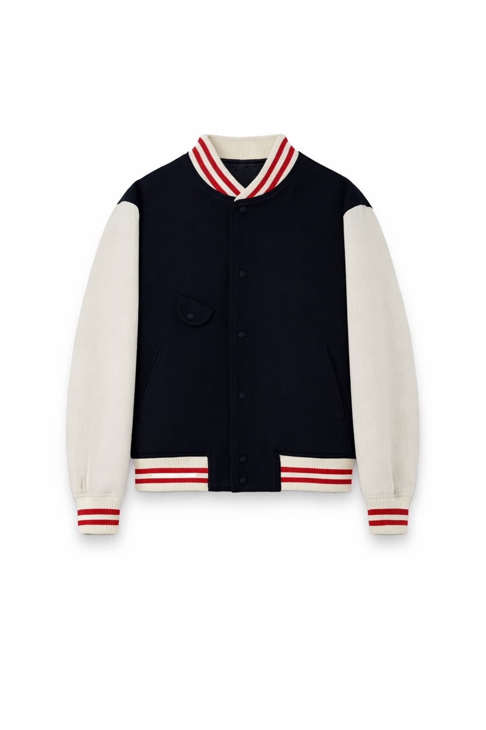 STU 에스티유 엠브로더리 울 스트라이프 바시티 네이비 M 상품이미지1