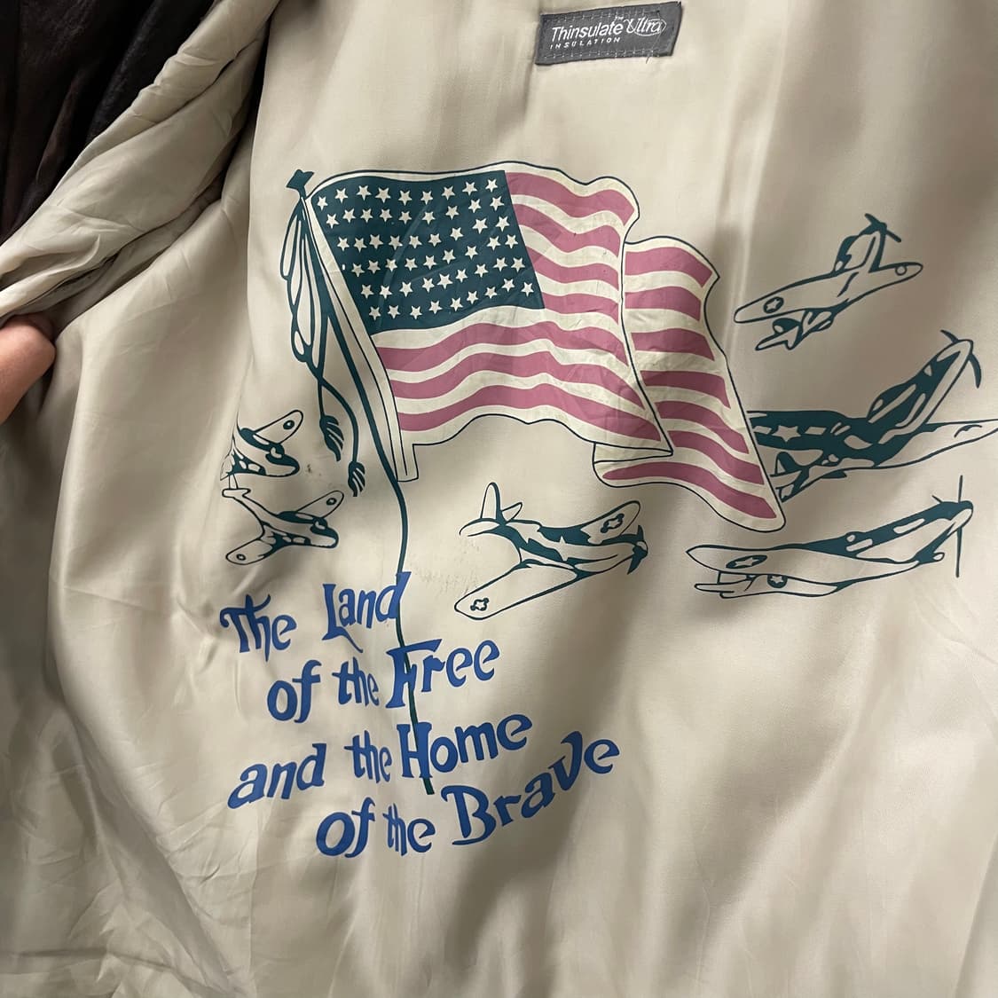 00s 윌슨 레더 미 공군 플라이트 리얼 레더 자켓 상품이미지7