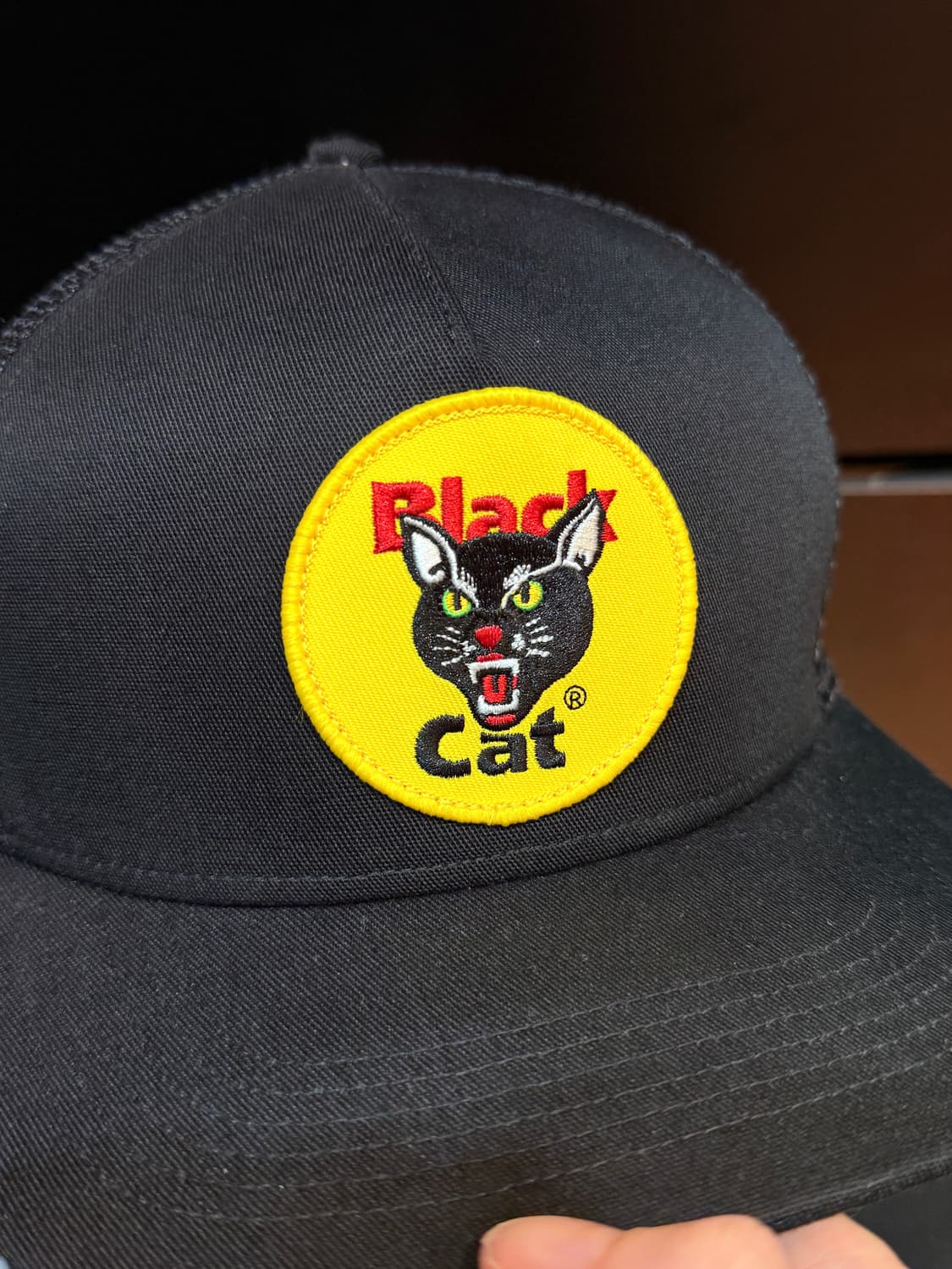 슈프림 블랙 캣 메쉬 백 5-패널 블랙 - 24SS 상품이미지4