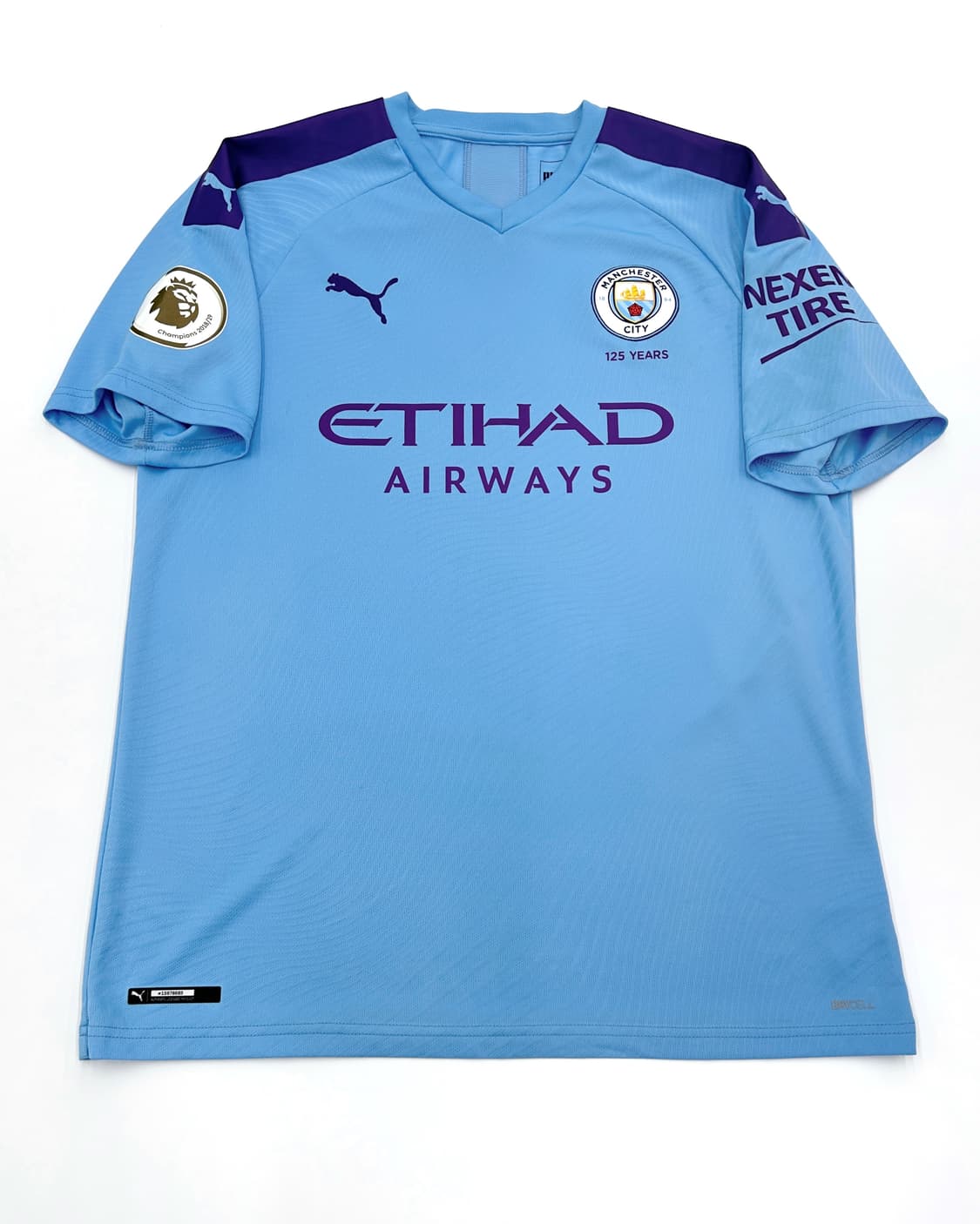 퓨마 19-20 맨체스터 시티 125주년 홈 리그킷 더브라위너 덕배 상품이미지5