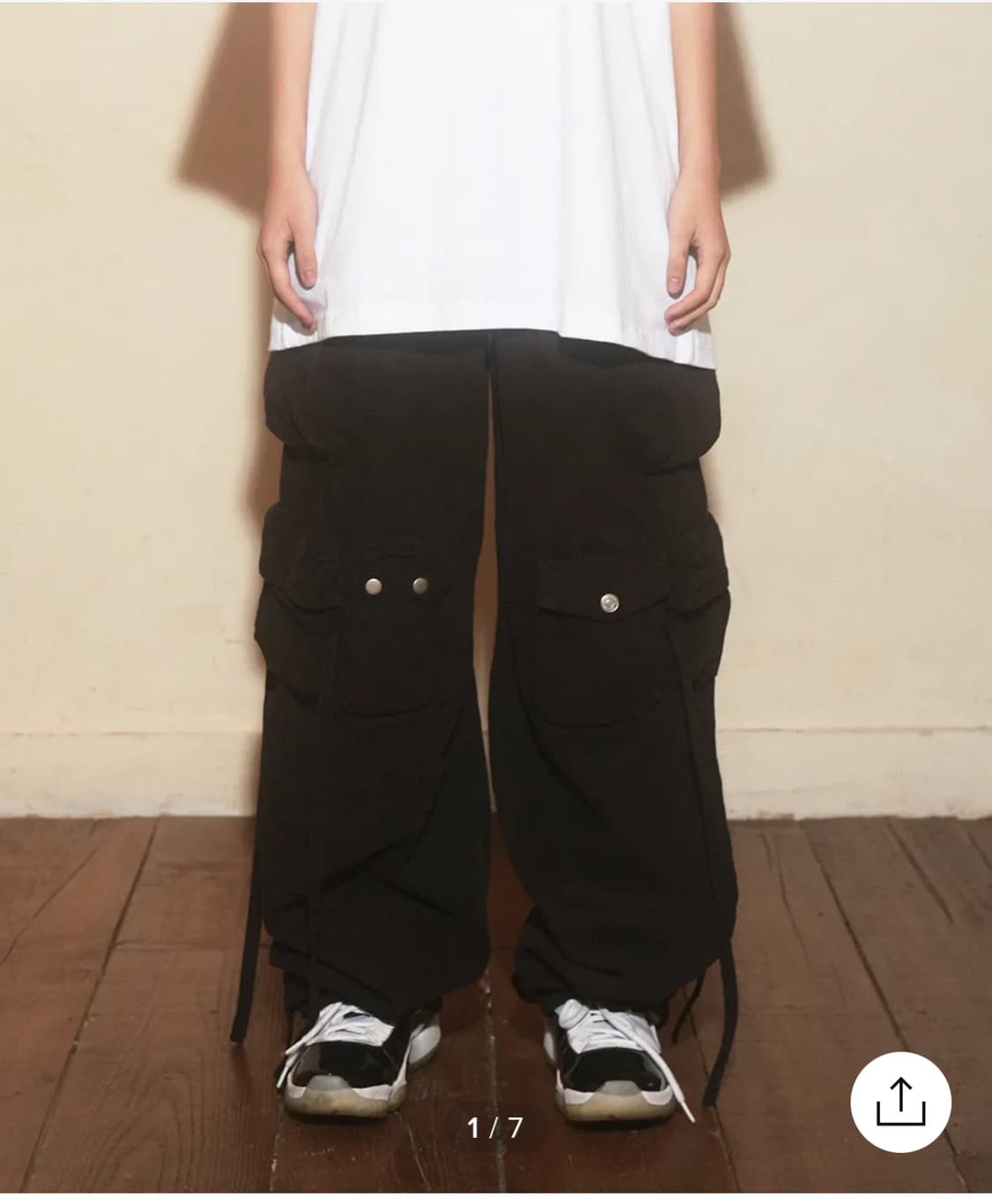 그레일즈 ERBE MULTI CARGO PANTS-WASHED BLACK 상품이미지2