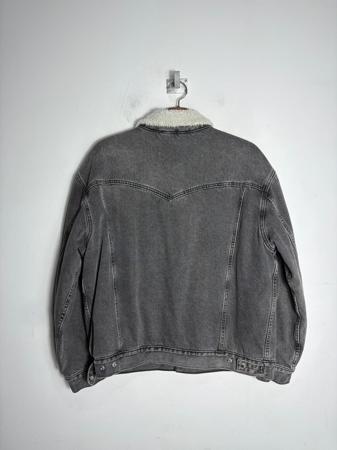 Levis 리바이스 실버택 시어링 카라 그레이 데님 자켓 상품이미지6