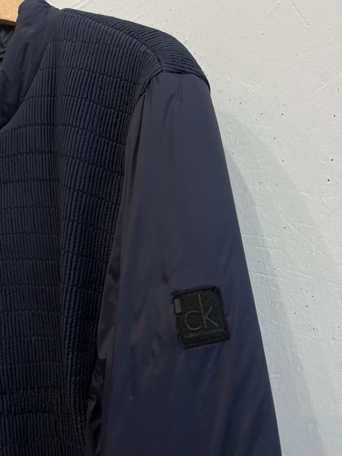 캘빈클라인 패디드 봄버자켓 네이비 L 상품이미지2