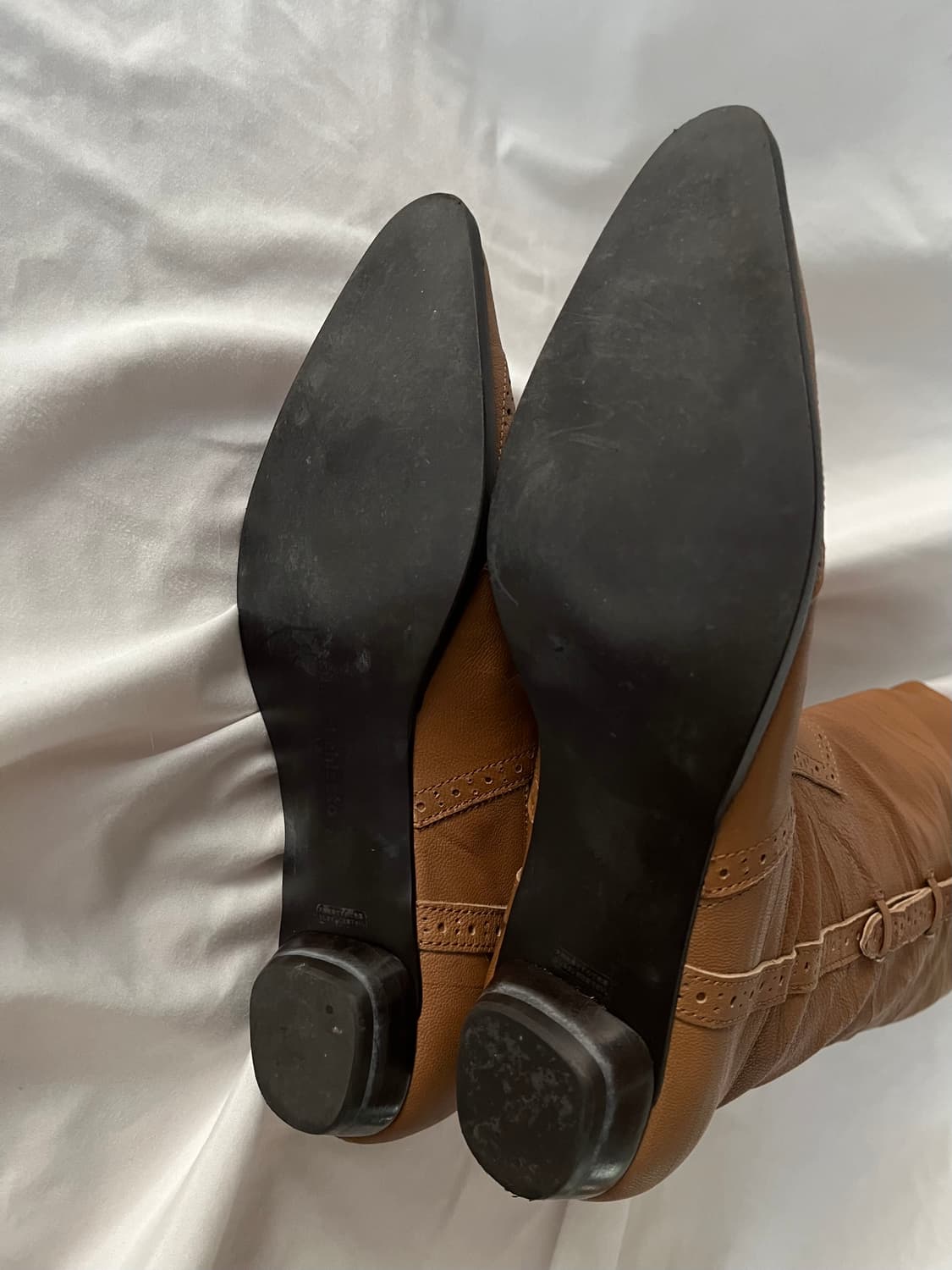 츠모리 치사토 웨스턴 버클 스트랩 소가죽 레더 부츠 상품이미지9