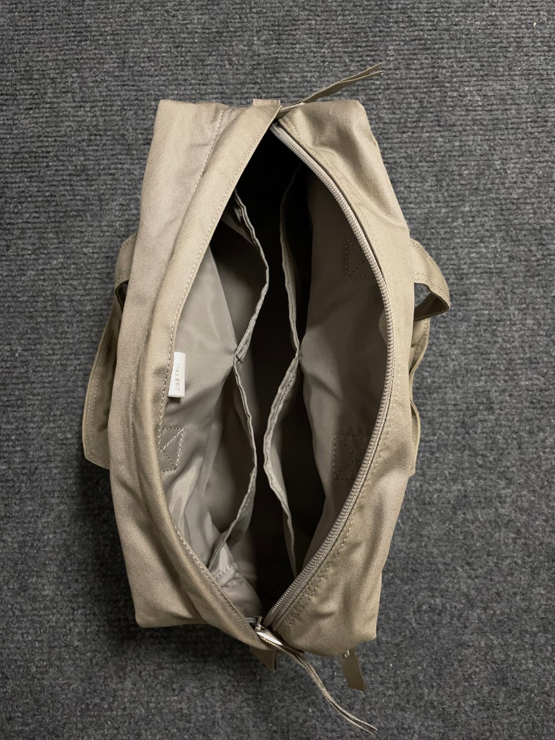 포터 베이지 코튼 미니 보스턴백 상품이미지5