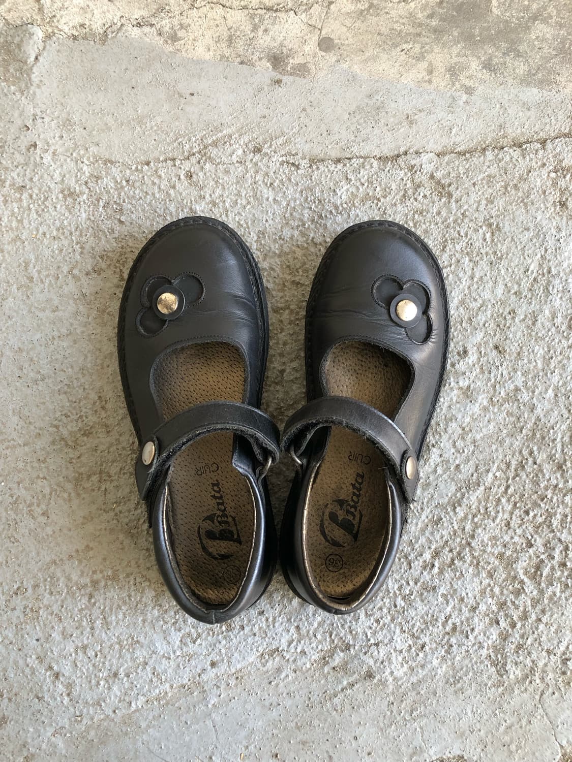 빈티지 벨크로 스트랩 메리제인 슈즈 상품이미지1