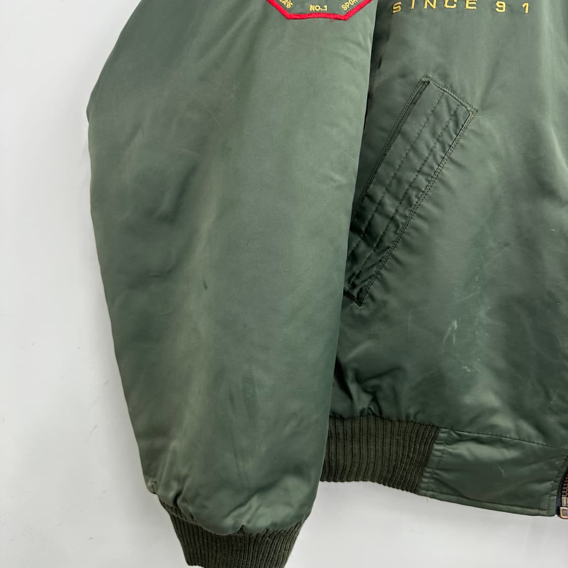 MONO SPORT 남자 패치워크 루즈핏 항공점퍼 상품이미지6