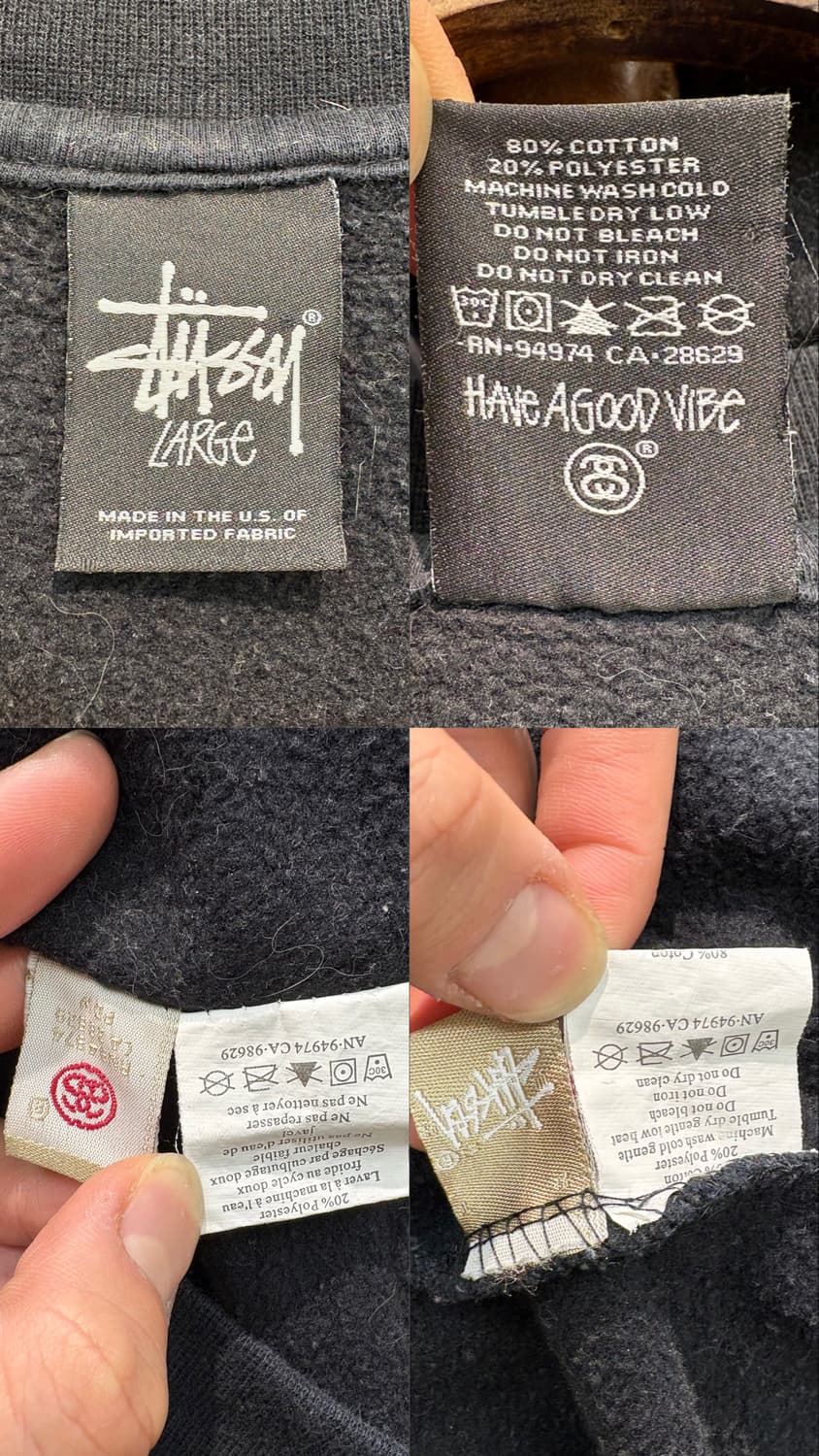 스투시 월드투어 맨투맨 상품이미지10