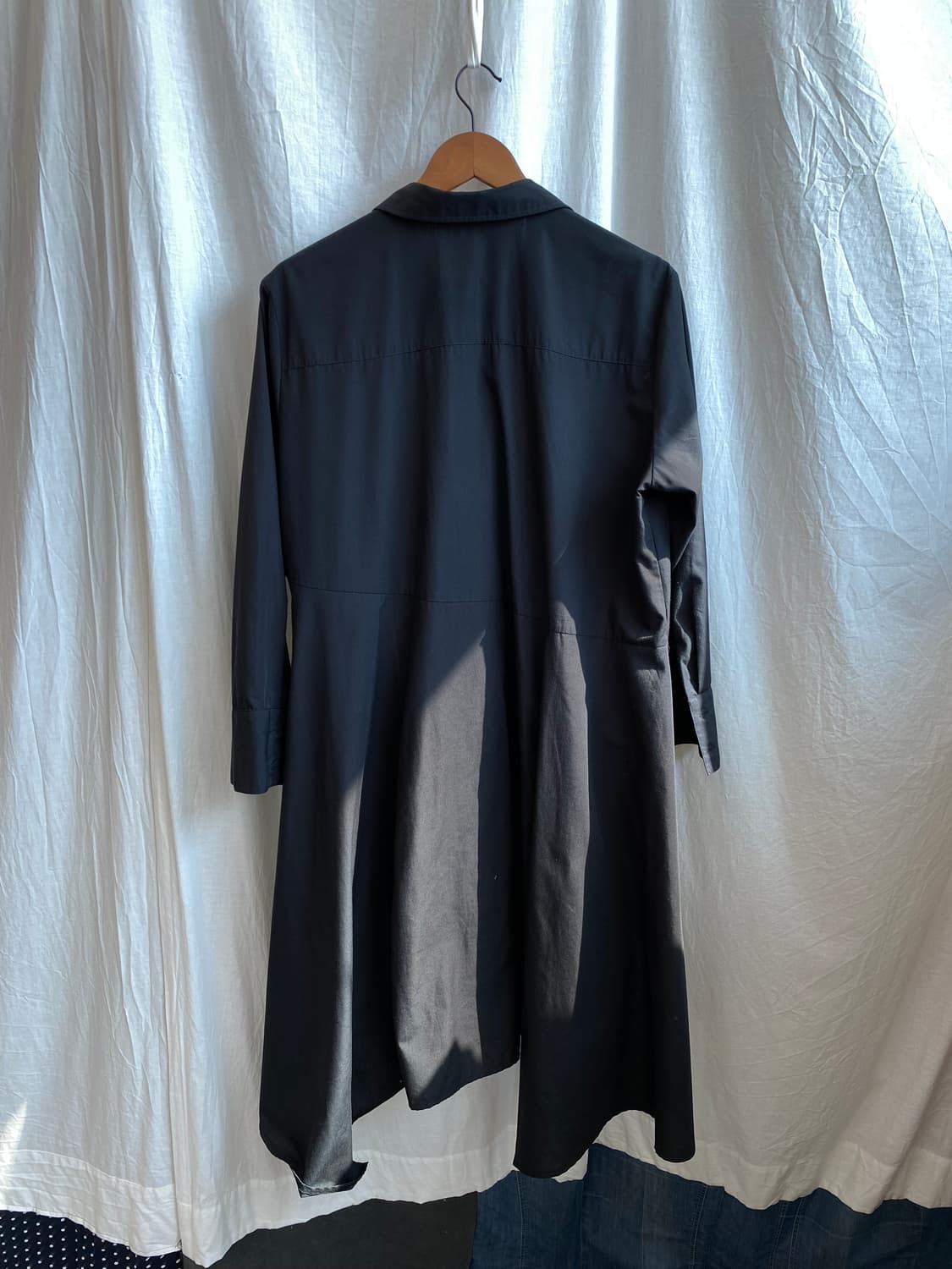 블랙 더블셔츠원피스(F) 상품이미지3