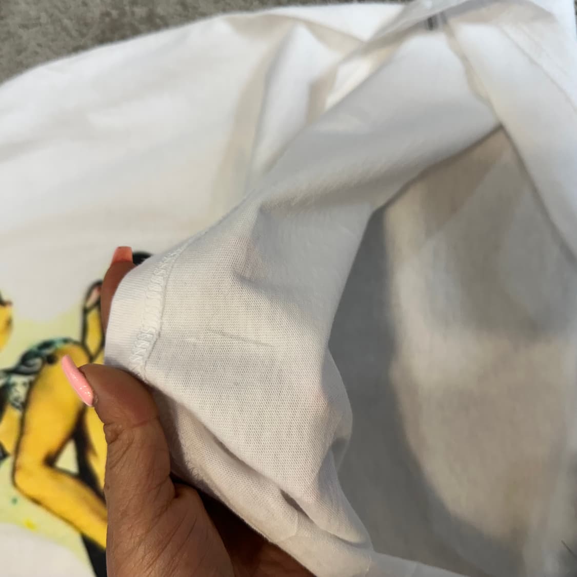 프린팅스타 핀업걸 프린팅 반팔티L 상품이미지3