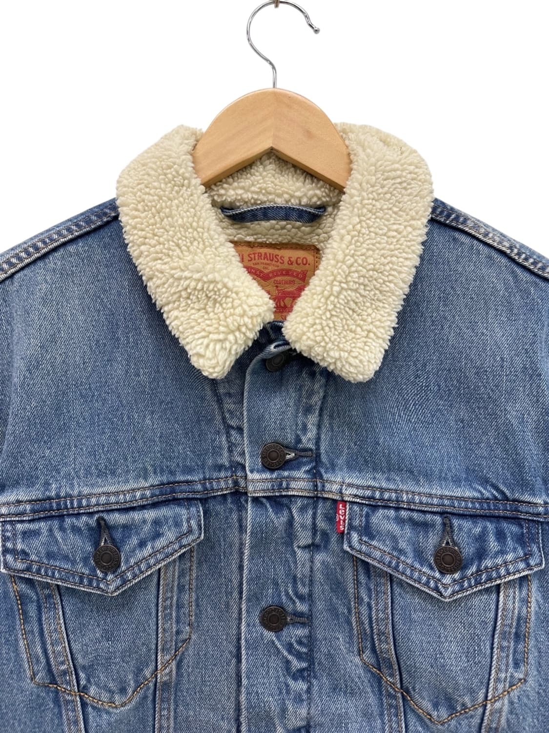 리바이스 쉐르파 기모 데님자켓 청자켓 (S) 상품이미지2