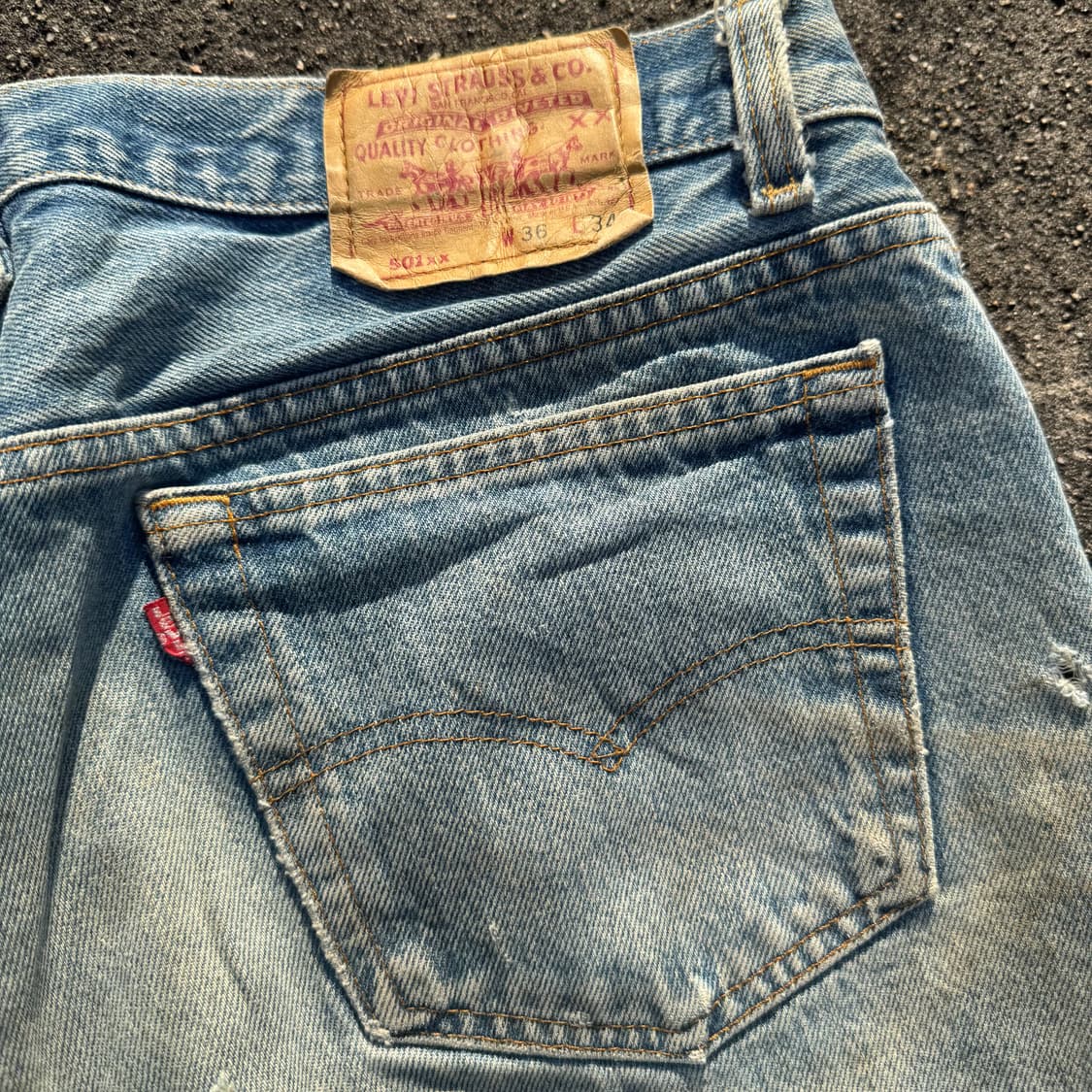 [34] 90s 리바이스 501 커스텀 데님 팬츠 상품이미지7