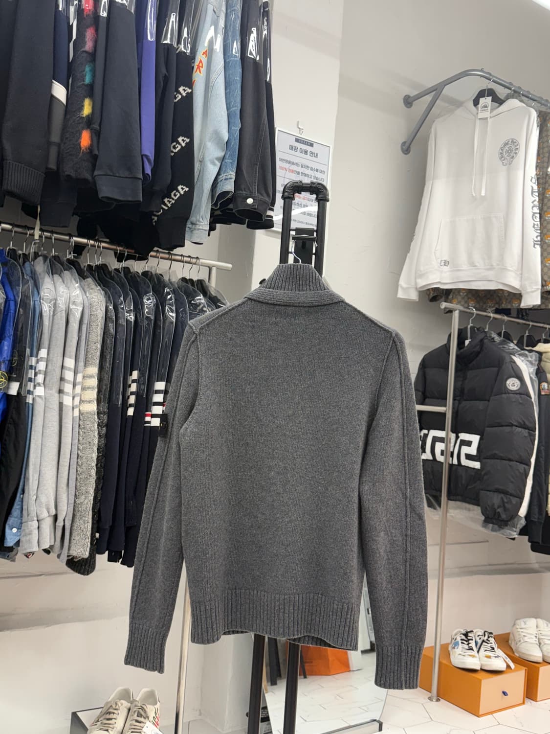 [L] 스톤아일랜드 울 집업 가디건 상품이미지2