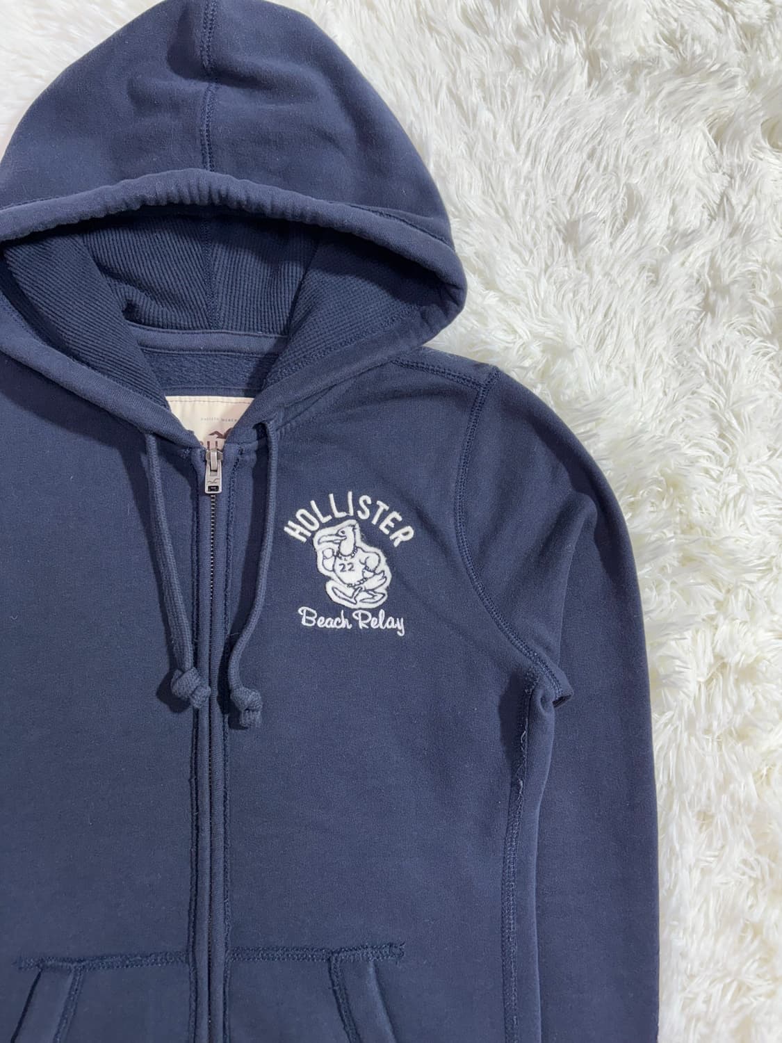 홀리스터 네이비 beach relay 딱붙핏 후드집업  상품이미지6