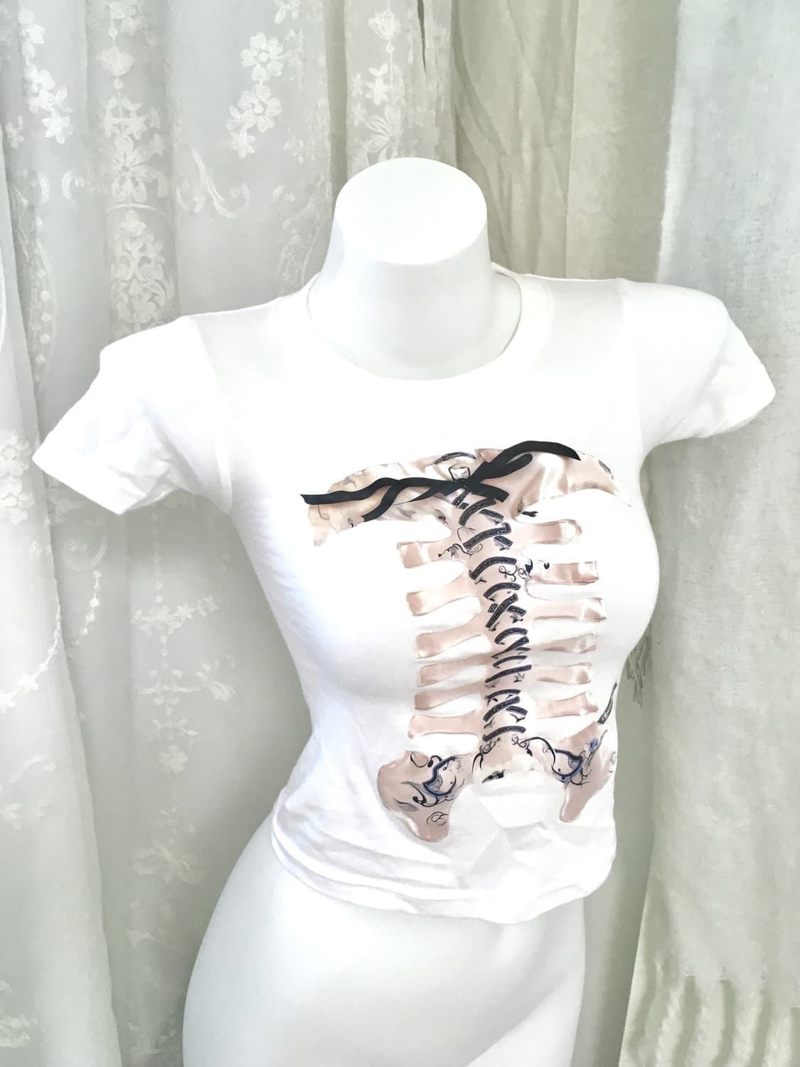 tensishop 프린팅 슬림 반팔탑  상품이미지4