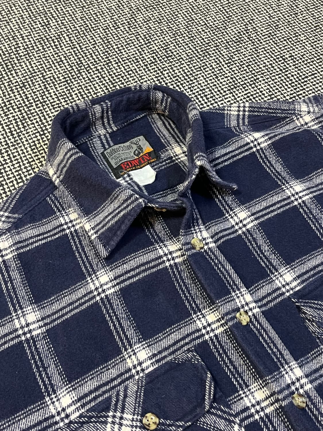 에드윈 아웃도어 타탄 체크 셔츠 상품이미지1