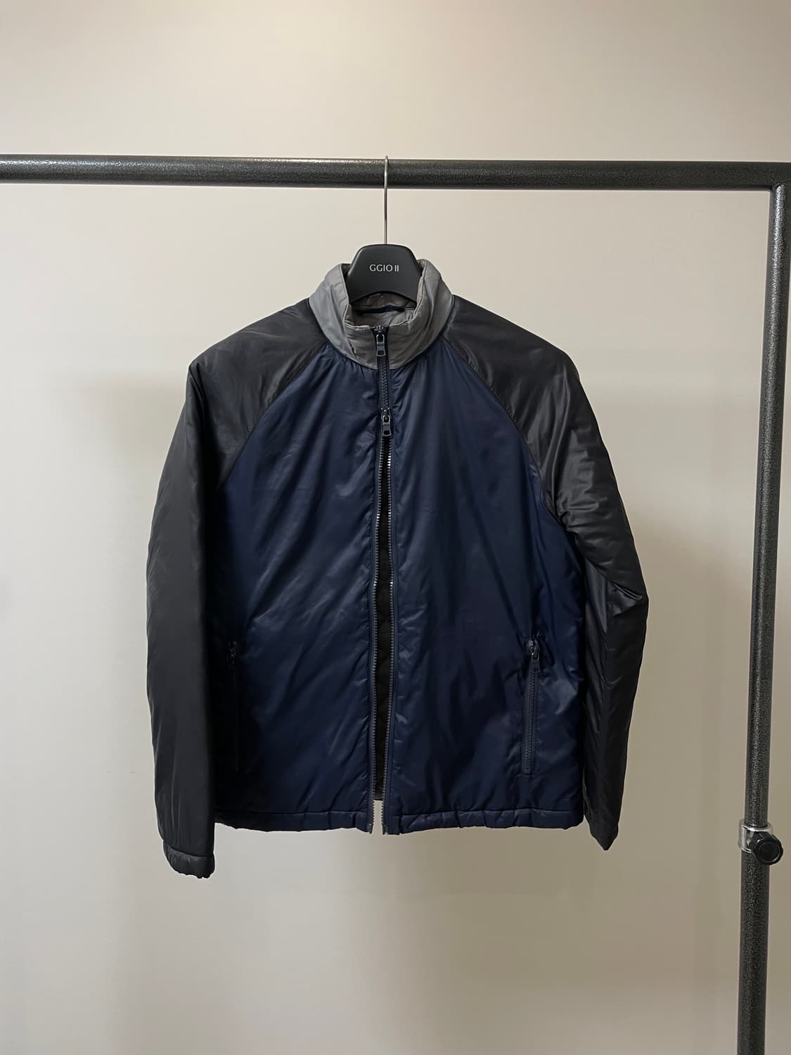 (S) ax 아르마니 익스체인지 배색 투웨이 경량 패딩 상품이미지1