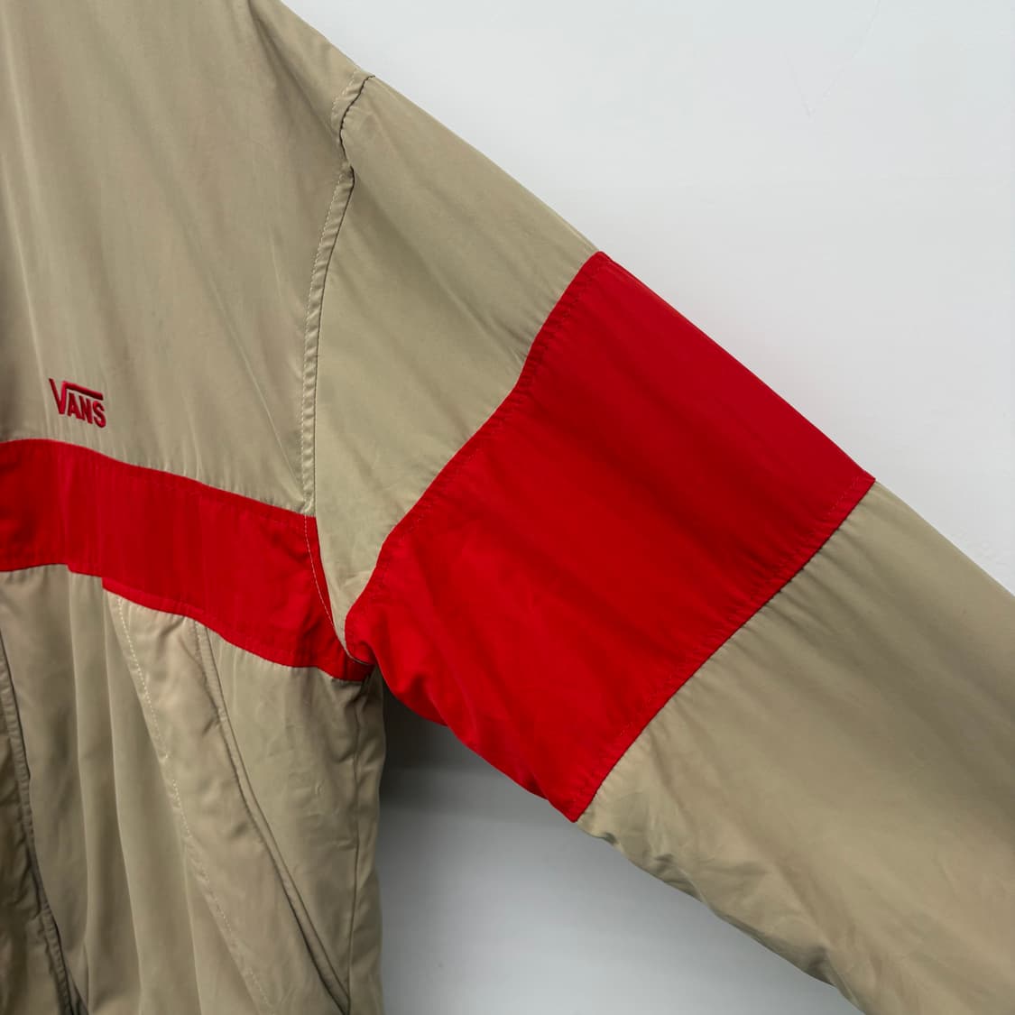 VANS 반스 올드스쿨 바람막이 점퍼 카키 레드 M 상품이미지6