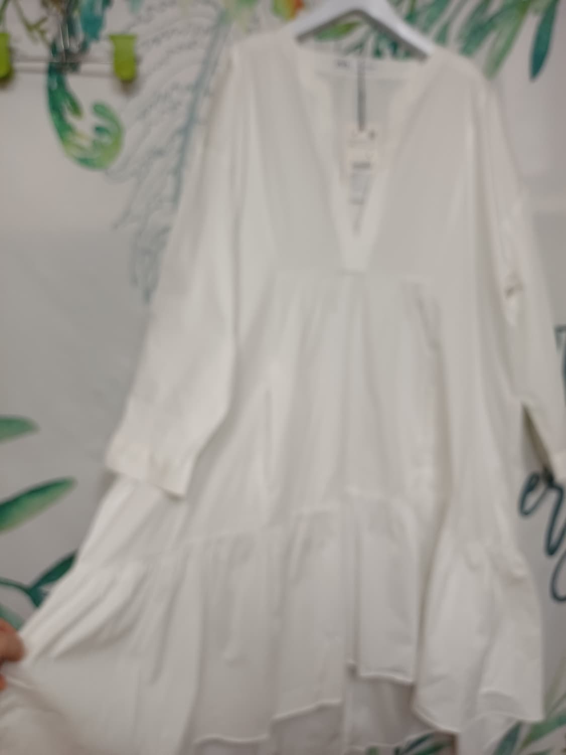 자라 화이트 셔츠 롱 원피스 xl 상품이미지5