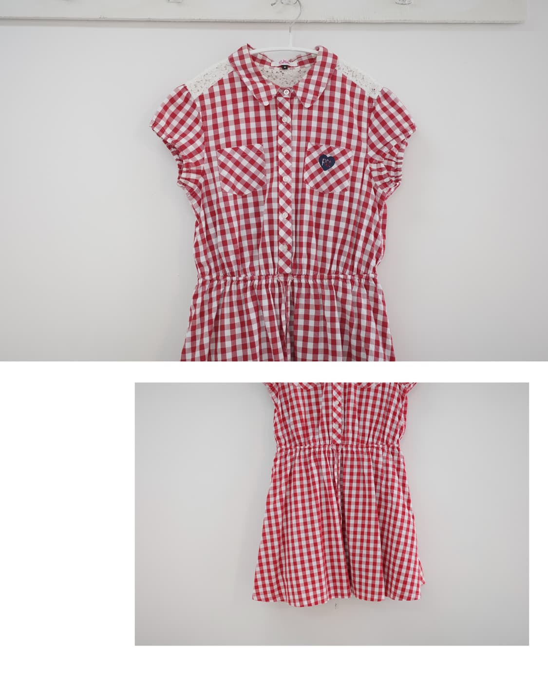 Pinklatte Red check one-piece 상품이미지7