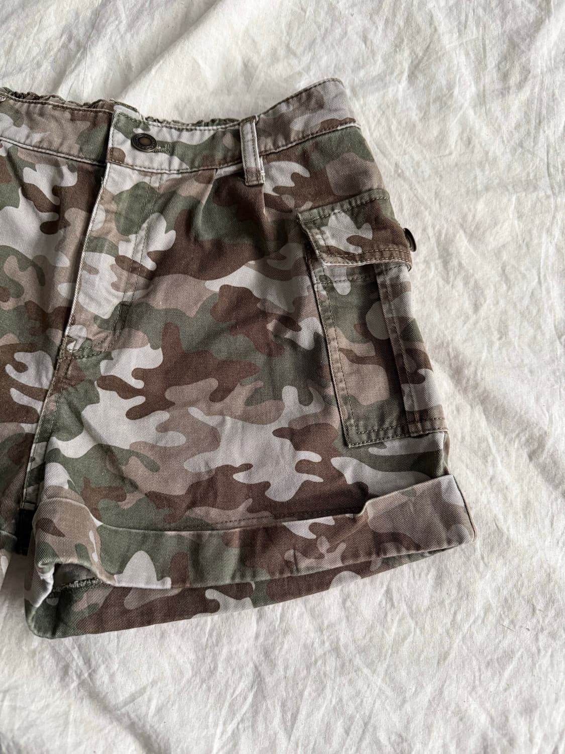 Y2k 카모 카고 반바지 상품이미지3
