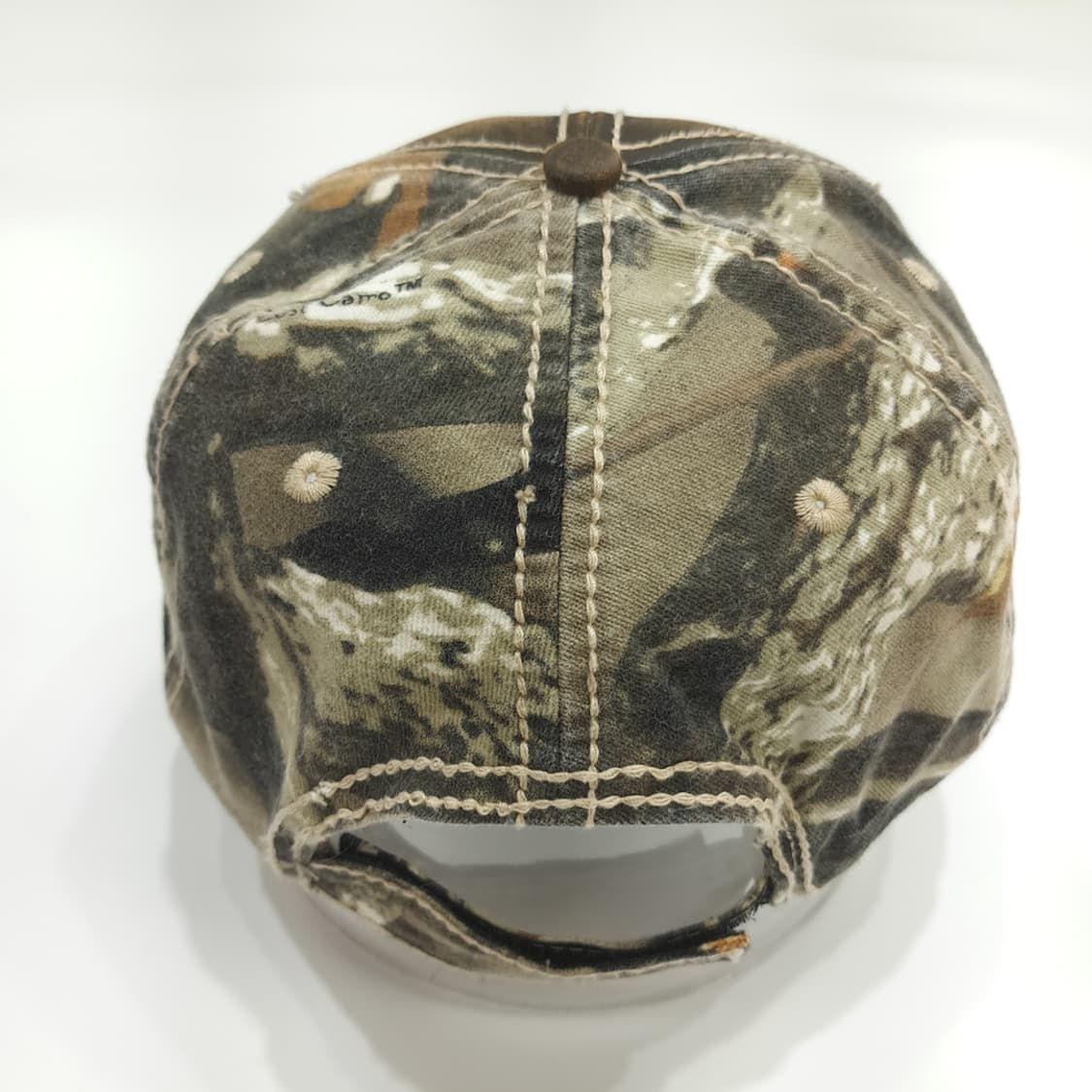 빈티지 Mathews 카모 디스트레스드 볼캡 P1604 상품이미지5