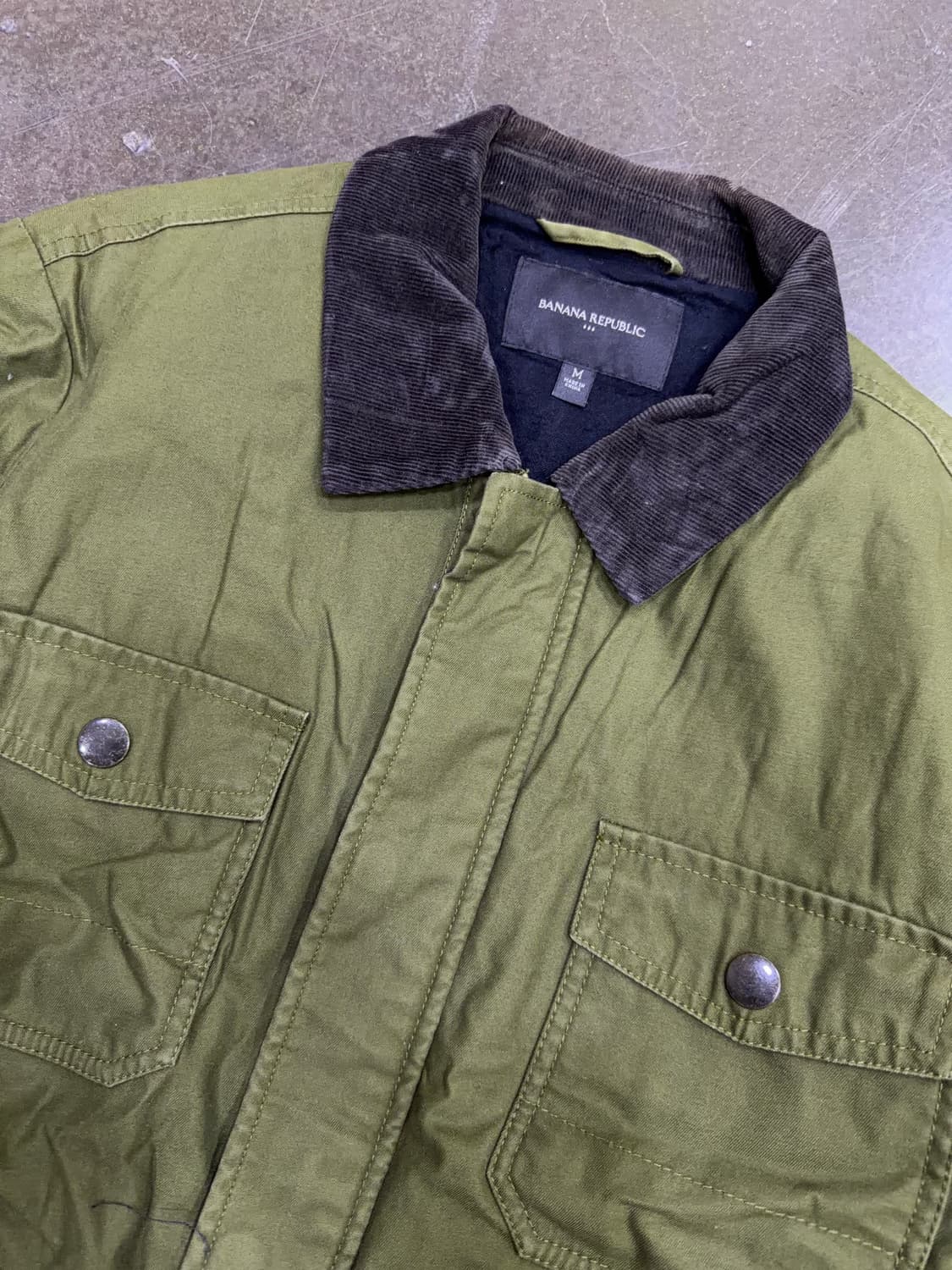 바나나리퍼블릭 멀티포켓 시파리 워크자켓 올리브 M 상품이미지3