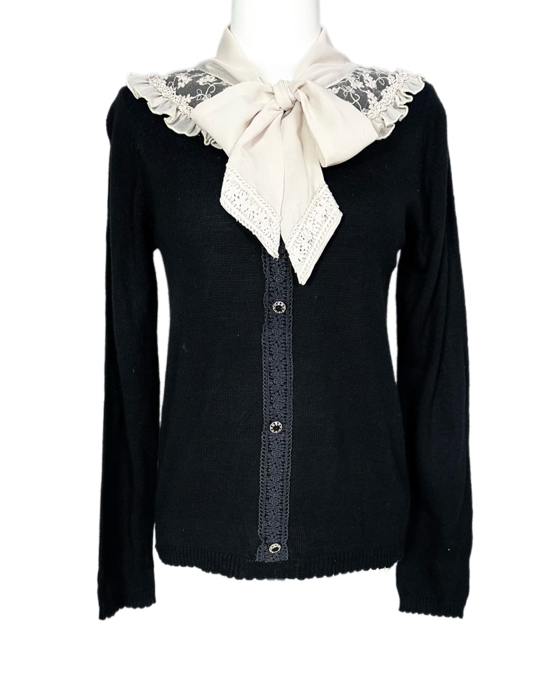 lace ribbon detail knit blouse 상품이미지4