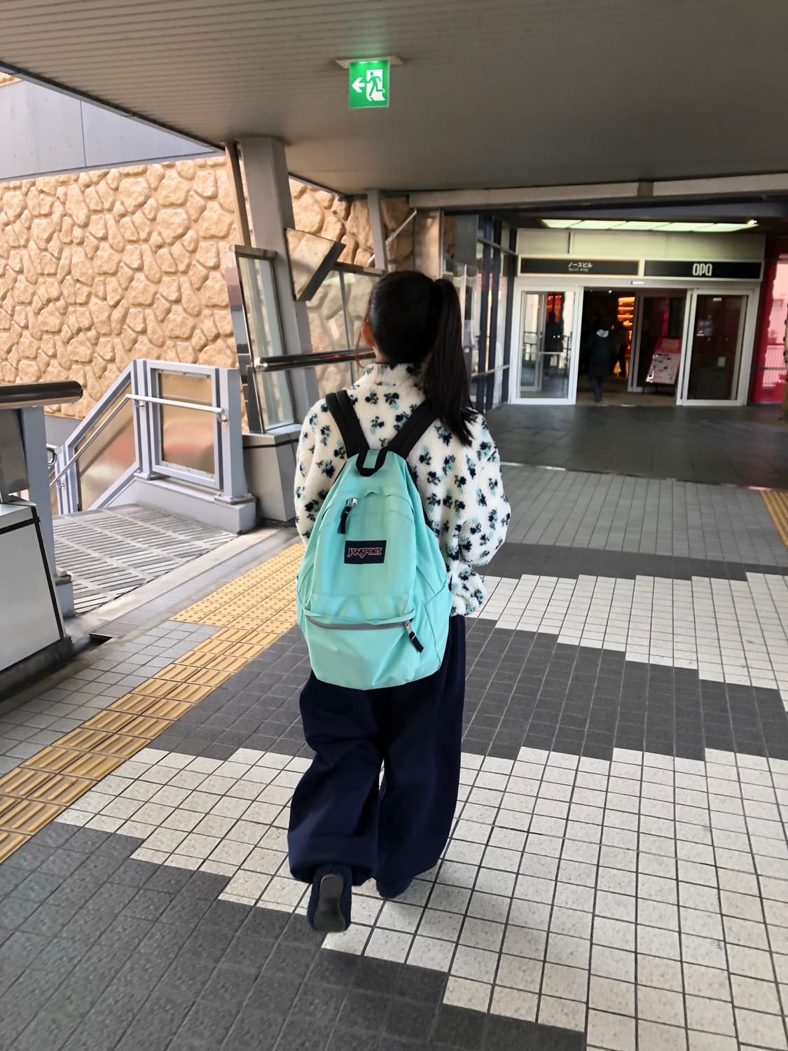 플라워패턴 후리스 아노락 상품이미지3