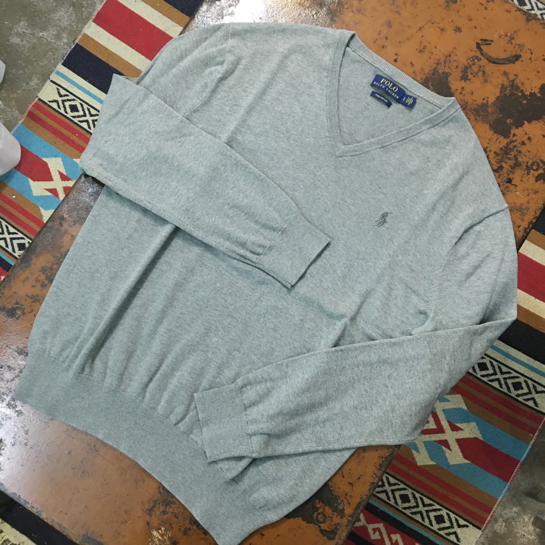 폴로랄프로렌 그레이 피마코튼 니트 남성 110 사이즈  상품이미지2