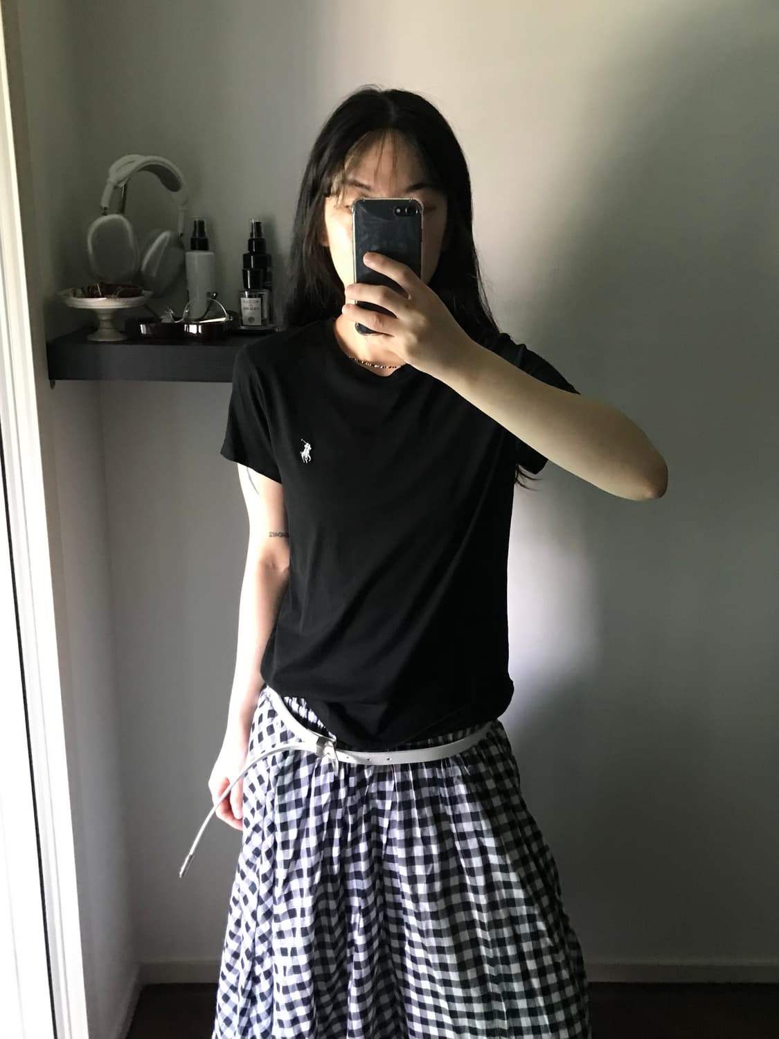 폴로 랄프로렌 포니 로고 블랙 반팔티 상품이미지3